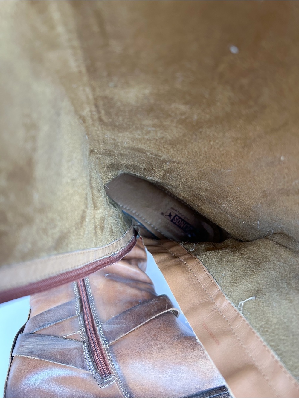 Pikolinos Ordino Tall Brown Leather Riding Boots - Picture 8 of 9